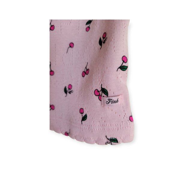 Victoria's Secret Pink Cherry Print Pointelle 100% Cotton Boxer Shorts XS NWT - Picture 16 of 16